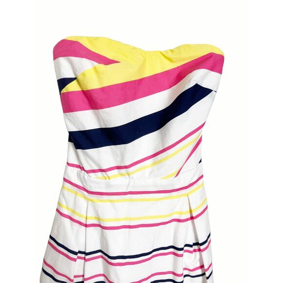 Lilly Pulitzer Striped Felicity Strapless A-Line Mini Dress Size 0 - Picture 9 of 9